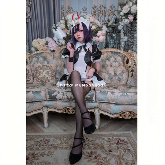 (腿控必收) Mumoon TW Cosplay Fate Grand Order/FGO Maid Uniform Shuten Douji  (25P) Otaku beautiful Girl Photo Gallery Store